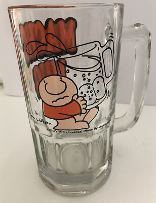 Vintage Tom Wilson Ziggy Macho Mug 1979 Large Heavy Beer 32oz Drinking  Glass | eBay