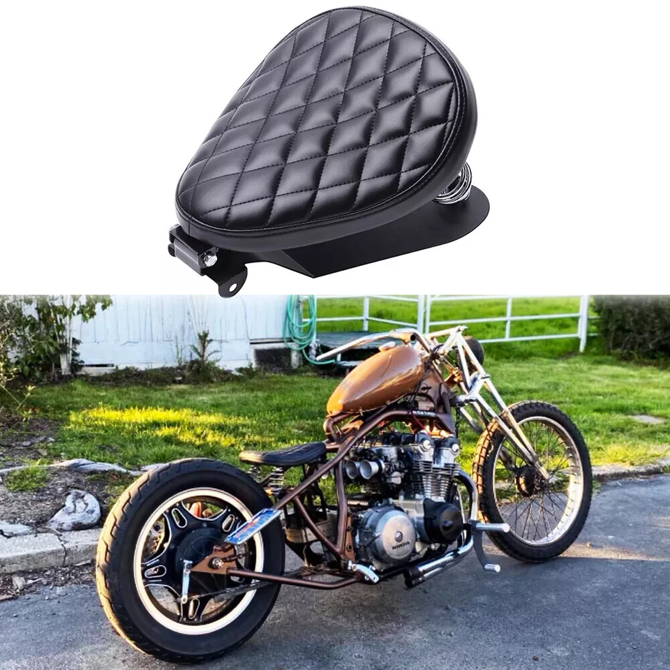 For Honda Shadow Spirit VT 750 For Bobber Motorcycle 3" Spring Seat Base Saddle - Image 2 of 4