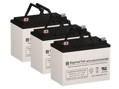 Best Power LI 3.0KVA Replacement Battery Set By SigmasTek - 12V 35AH NB