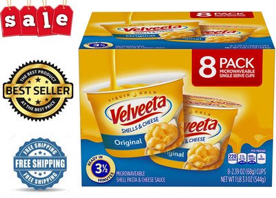 Velveeta, Original Microwavable Shells & Cheese Cups, 2.39 ...