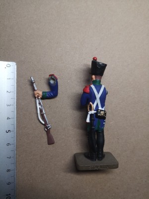 Figurine Starlux Napoléon 1er Empire - Artilleur Canonnier De La Jeune Garde - Plomb Peint 1:22,5 (75mm)