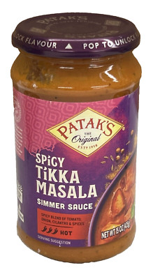 Patak's Spicy Tikka Masala Hot Simmer Sauce 15 oz Pataks | eBay