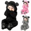 thumbnail 2 - Newborn Infant Baby Girls&amp;Boys Winter Warm Fleece Hooded Romper Jumpsuit Outfits