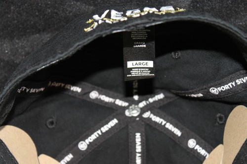 Las Vegas Golden Knights ‘47 BRAND Black Fitted Size Large Hat/Cap NWT BRAND NEW - Picture 9 of 11