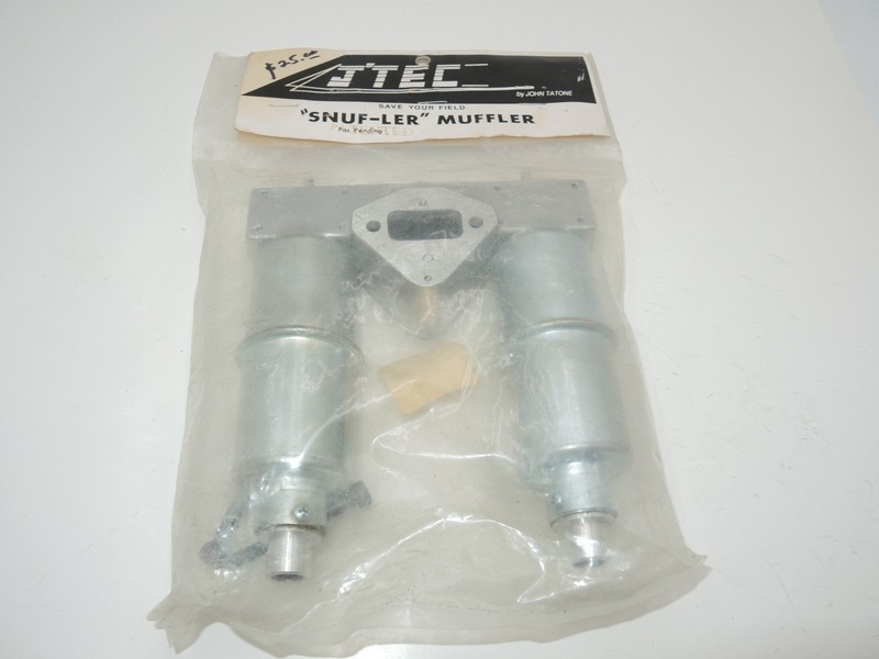 J'tec by John Tatone - snuf-ler Muffler  large exhaust manifold w/ dual mufflers