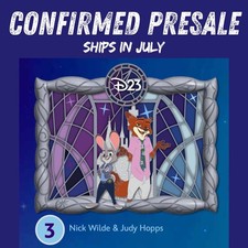PIN ZOOTOPIA - NICK WILDE JUDY HOPPS 2026 D23 Disney Fan Expo Premier LE 1000