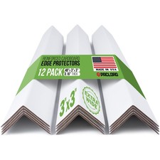 Extra-Wide 48" x 3" x 3" Reinforced Cardboard Edge Protectors Pack of 12   ...