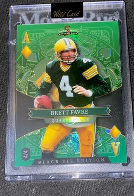 2026 Wild Card Black Tie Edition Brett Favre Color Match 4/4 Packers