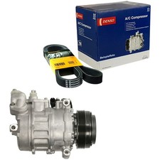 DENSO Klimakompressor + CONTI 7PK1635 für BMW 5ER 7ER E38