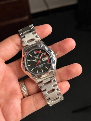 [N MINT] Seiko 5 Sports ''Racer'' 7S36-00M0 Automatic,Bracelet fits 7.5'' wrist Max