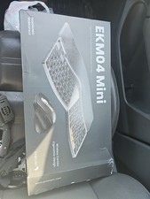 ProtoArc Bluetooth Ergonomic Keyboard Mouse, EKM04 Mini Compact Combo Kit