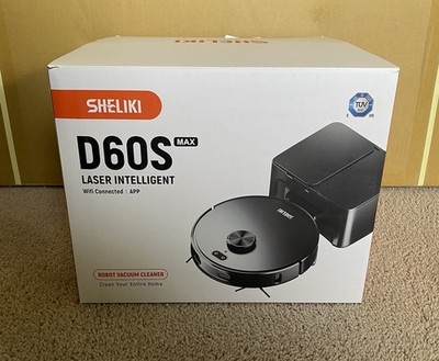 SHELIKI D60s Max Robot Vacuum Cleaner And Mopping Quiet, 360 LiDAR Navigation