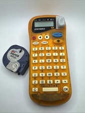 Dymo Letra Tag 2000 Label Maker - Orange w/ Cartridge Bundle Tested Works