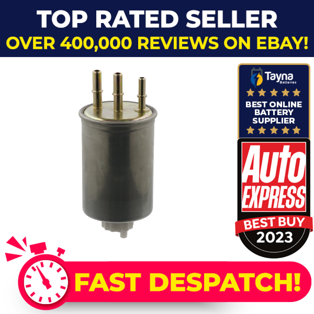 Fuel Filter fits FORD FOCUS Mk1 TDCi 1.8D 01 to 05 1132631 1S419155AC 1137026