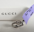 $345 Gucci GG Sterling Silver 925 SS Interlocking Reversible Ring US 6 IT 12 New — photo 7