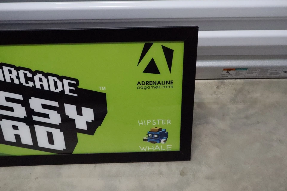 Crossy Road Arcade Marquee Topper Sign Adrenaline Amusements Untested Frame - Image 2 of 4