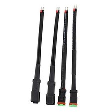 2 Set for Car Fog Lights Work Driving DT 2 Pin Male Female Wiring Harness