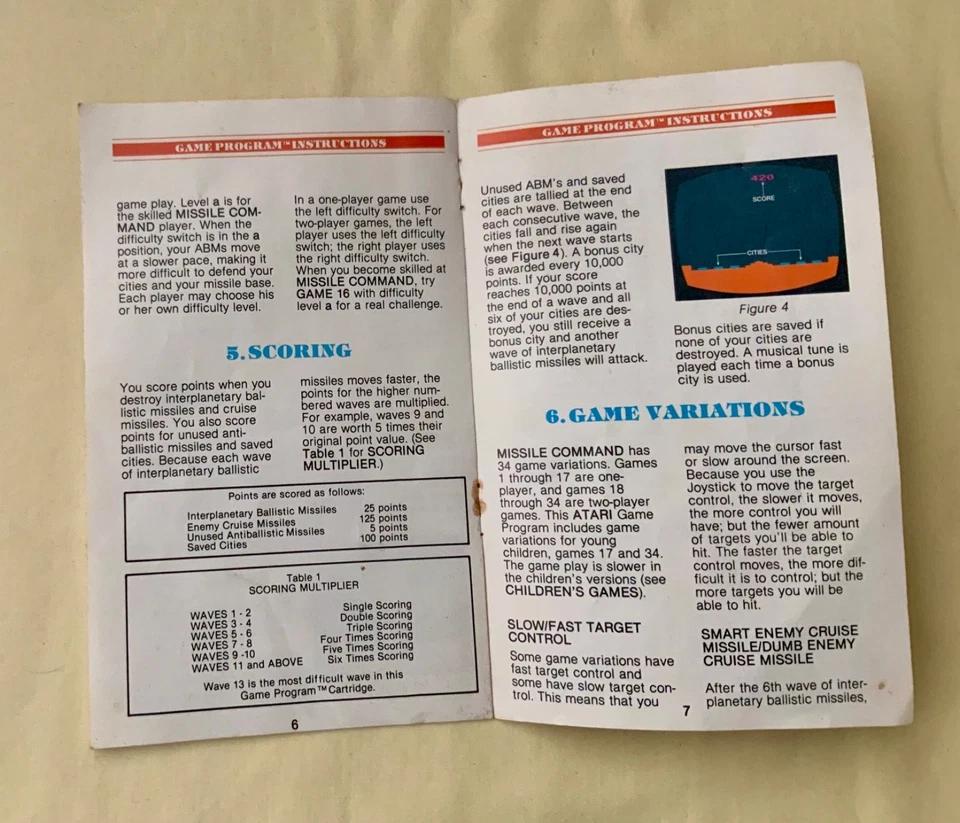 ATARI 2600 Missile Command (CX2638) - 1980 - Tested - See Description - Image 3 of 4