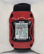 Kid's Skmei Digital 50M WR LED Backlight Chrono Sports Silicone Band Watch 08