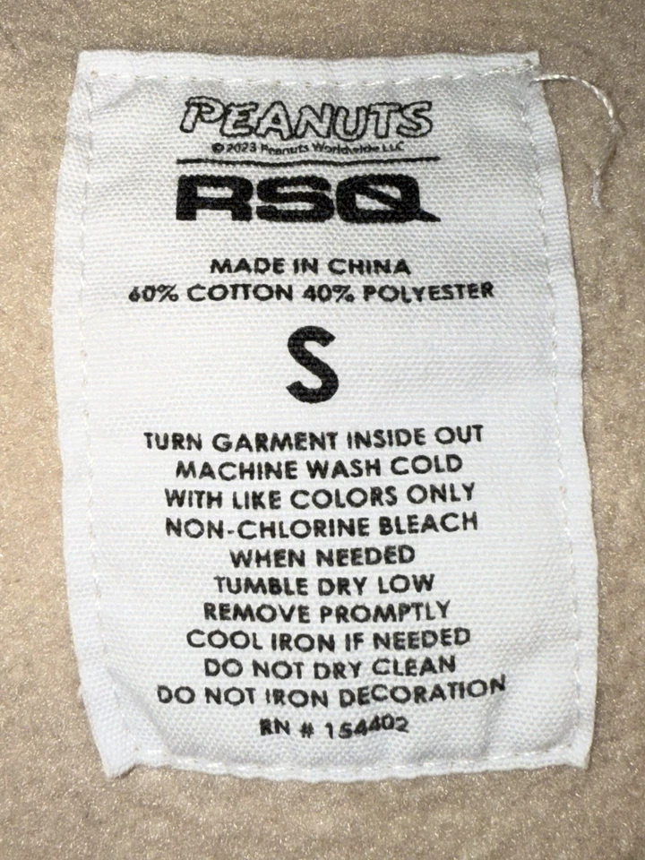 Peanuts Woodstock RSQ Sudadera con Capucha Pullover Cordón Bolsillo Canguro Foto 4 de 4