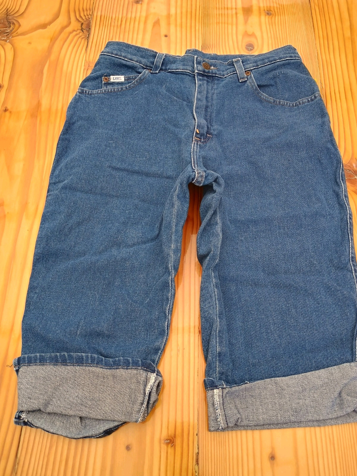 Lee Womens 10M Blue Mid Rise Stretch Cotton Blend Jeans