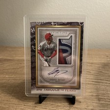 2021 Topps Through the Years Shohei Ohtani Framed Patch Autograph REPRINT Angels