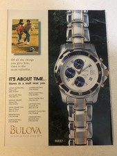 1998 Bulova Watches Vintage Print Ad pa29