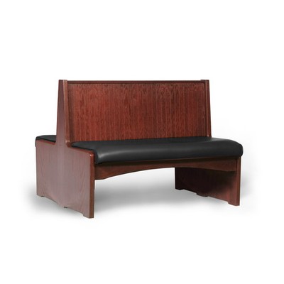 JustChair JBD-WBBO-36-GR1/COM Custom Double Restaurant Booth, 36''H, Wood Fram...