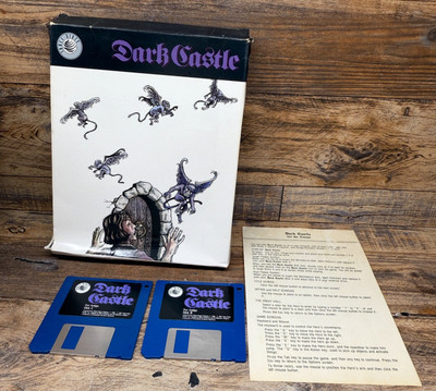 1987 Dark Castle Three Sixty Pacific For Commodore Amiga Complete Game With Box