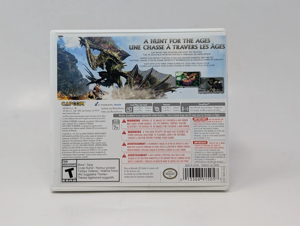 Monster Hunter Generations (Nintendo 3DS, 2016) - CIB Complete - Image 2 of 4