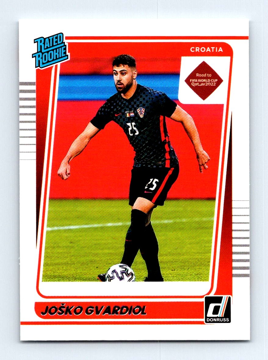 #185 2021 Donruss Rated Rookie BASE * Josko Gvardiol RC Croatia