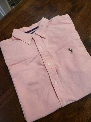 Polo Ralph Lauren Men's XL Classic Fit Button Down Light Pink Salmon LS Shirt - Image 1 of 4