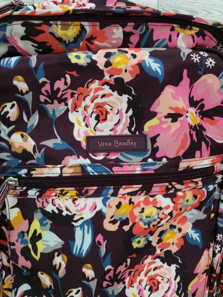 Vera Bradley Lighten Up Grand Journey Backpack Indiana Blossoms Bag - Image 2 of 4