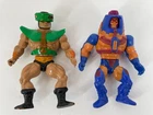 MOTU Vintage He-Man Battle Armor & Man-E-Faces Action Figures Lot 1980s Mattel
