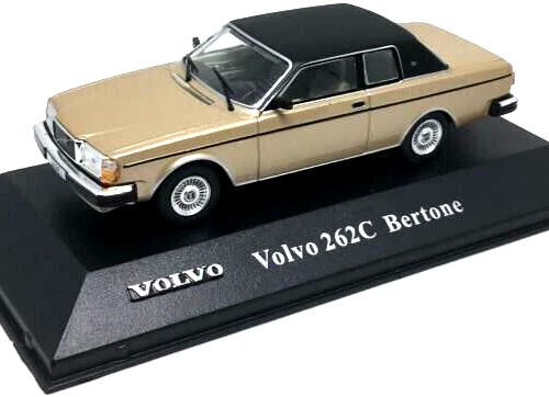 wonderful diecast-modelcar 1/43 VOLVO 262C BERTONE COUPE 1982 - goldmetallic - Image 3 of 4