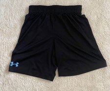 Boys Black Under Armour Logo Pull-on Shorts Size 7