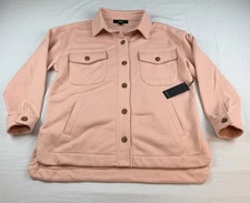 Forever 21 Women’s Pink Button Front Jacket Shacket Size S New With Tags