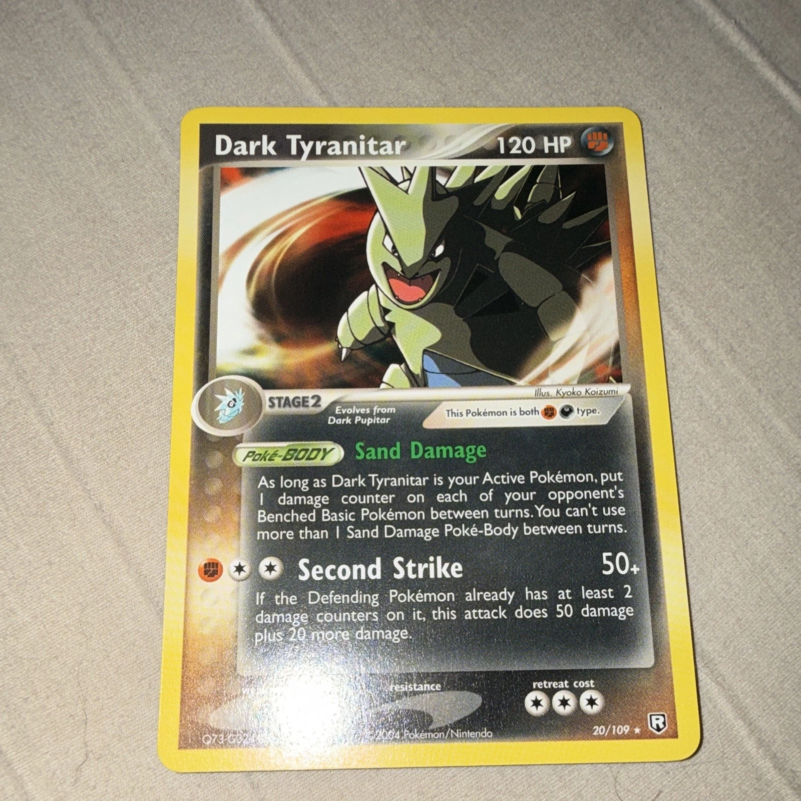 Pokemon TCG Dark Tyranitar 20/109 Team Rocket Returns  English 2004