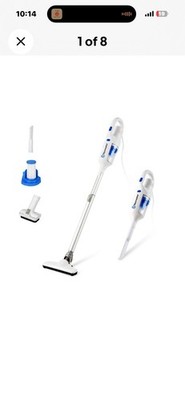 Vacmaster 18V 2 In 1 Cordless Stick Vacuum Model VSD1801 White