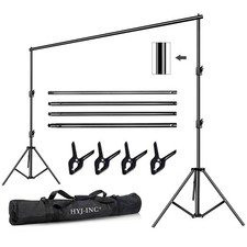 12ft X 10ft Photo Video Studio Heavy Duty Adjustable Photography Muslin Backdrop