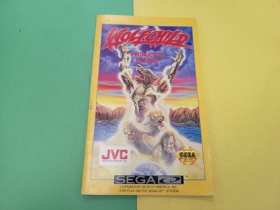 Manual Only, Wolfchild (Sega CD) Authentic Instruction