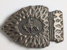 ULTRA RARE 239 First Edition ADM End of the Trail Solid Brass Arrowhead Buckle