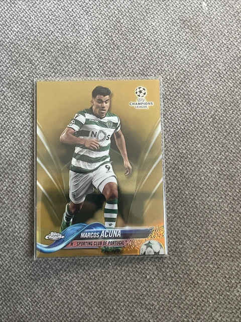 2017-18 Topps Chrome UCL - Marcos Acuna #37 Gold Refractor /50 (RC)