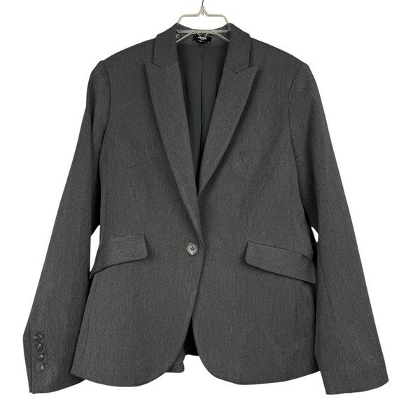 Express Editor Soft Structured Button Blazer - image 3