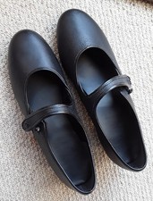 New. Ladies black dance character shoes size 7