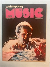 Contemporary Music Magazine Sept 1974 EltonJohn, Isaac Hayes, Clapton, Ringo
