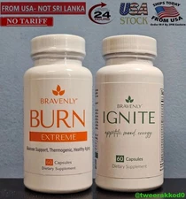 Bravenly Global BURN EXTREME+ IGNITE - 120 Capsules - New&Sealed! ❗️US Seller❗️