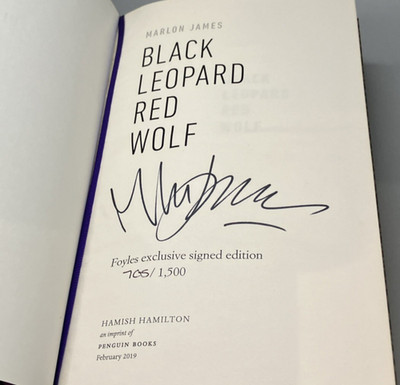 Black Leopard Red Wolf SIGNED First Edition Dark Star Trilogy Hardcover Book 705