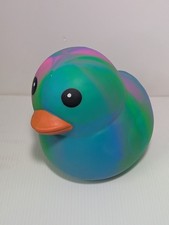 Sunny Days Squeeezy Jumbo Tie Dye Squishy Duck 5" Fidget Toy New with Tag