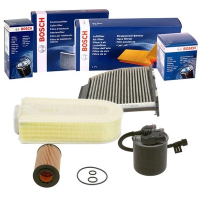 BOSCH FILTER INSPEKTIONSPAKET passend für MERCEDES C E KLASSE W/S 204 W212 GLK